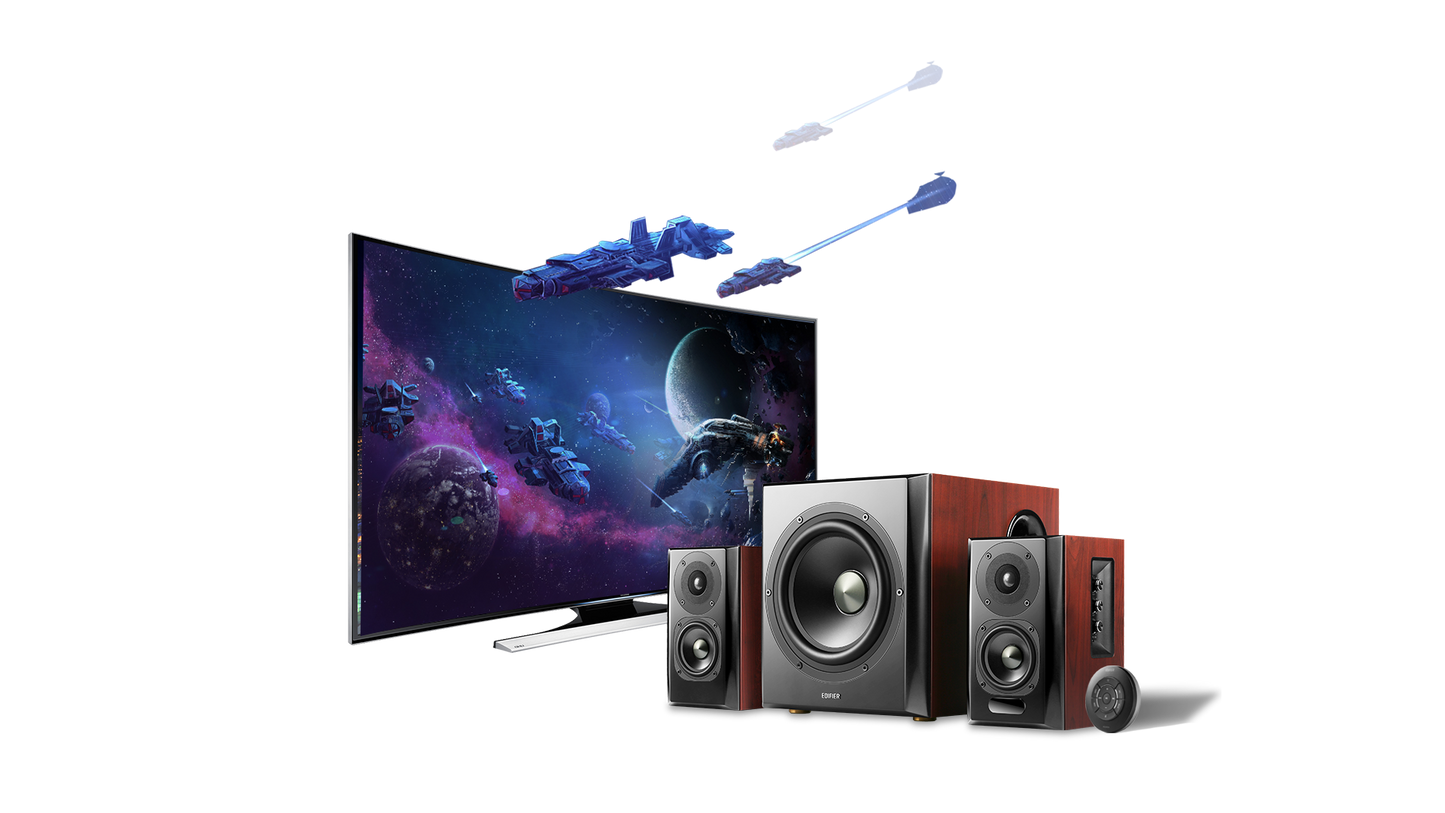 Edifier S350DB - Bookshelf Speaker+Sub 2.1 Speaker(brown)