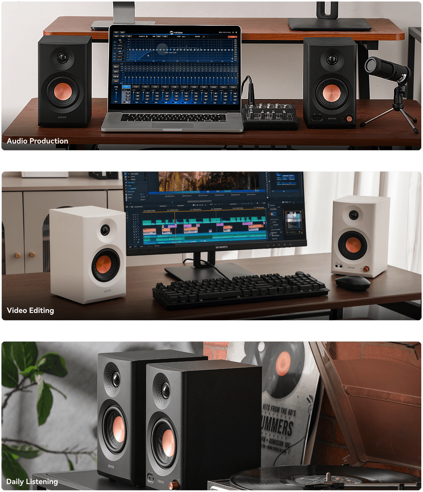 Edifier MR3 - Bluetooth Monitor Speaker (white)