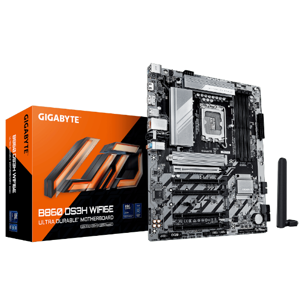 לוח למעבד דור 15 Gigabyte B860 DS3H WIFI6E ATX 2.5GB LAN