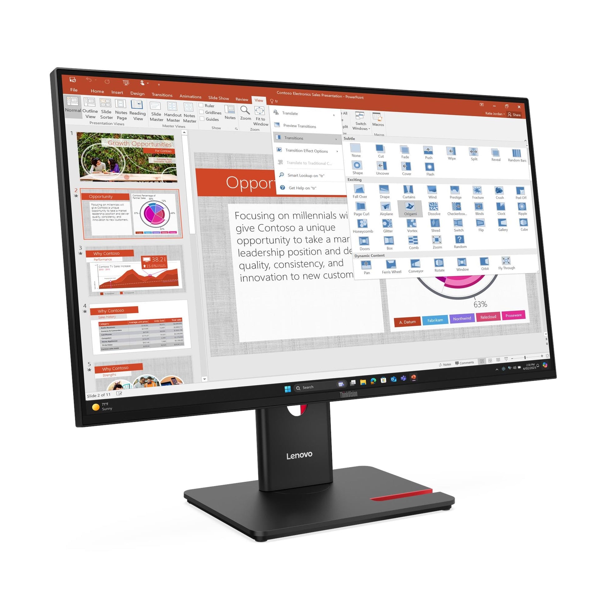 LENOVO  T27-40 | IPS 1920x1080 | USB Port | 3Y