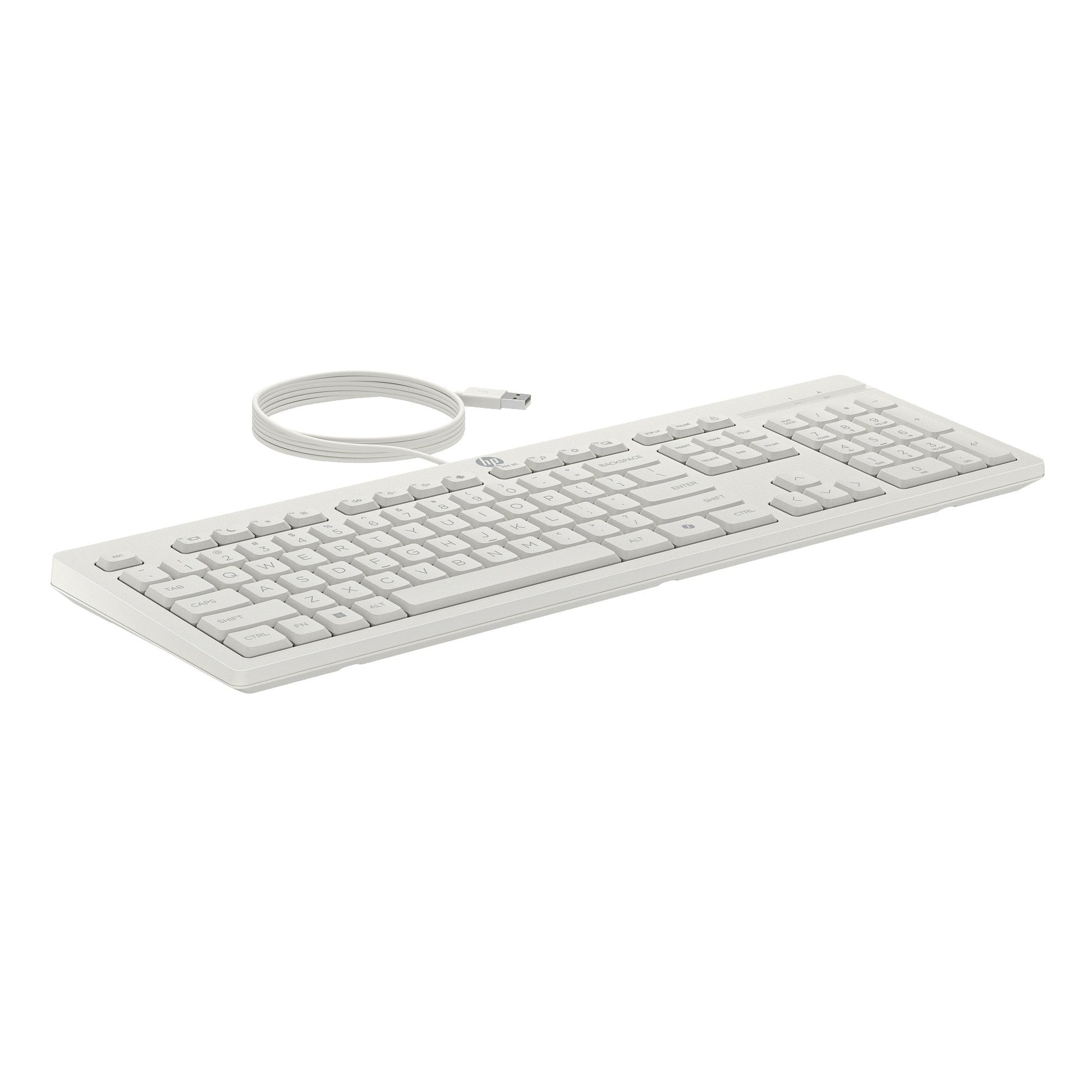 סט קומבו מקלדת+עכבר HP 225 Wired MSE and KB G2 CWH|לבן