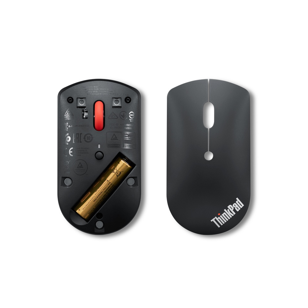 LENOVO ThinkPad Bluetooth Silent Mouse | Black | 61g | 1Y